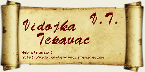 Vidojka Tepavac vizit kartica